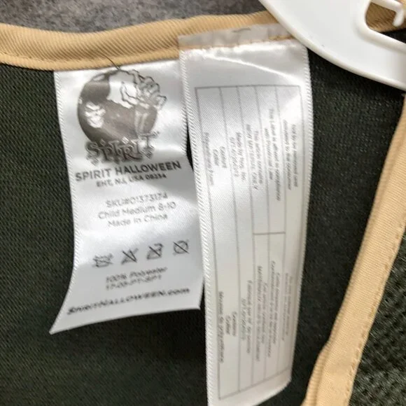 Spirit Halloween Kids M 8-10 Military Costume Vest Special Ops Soldier Army‎ - Picture 7 of 7